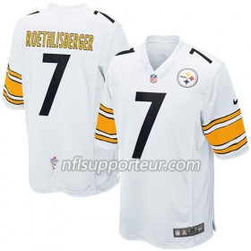 Maillot Homme Pittsburgh Steelers Ben Roethlisberger 7 Nike Blanc